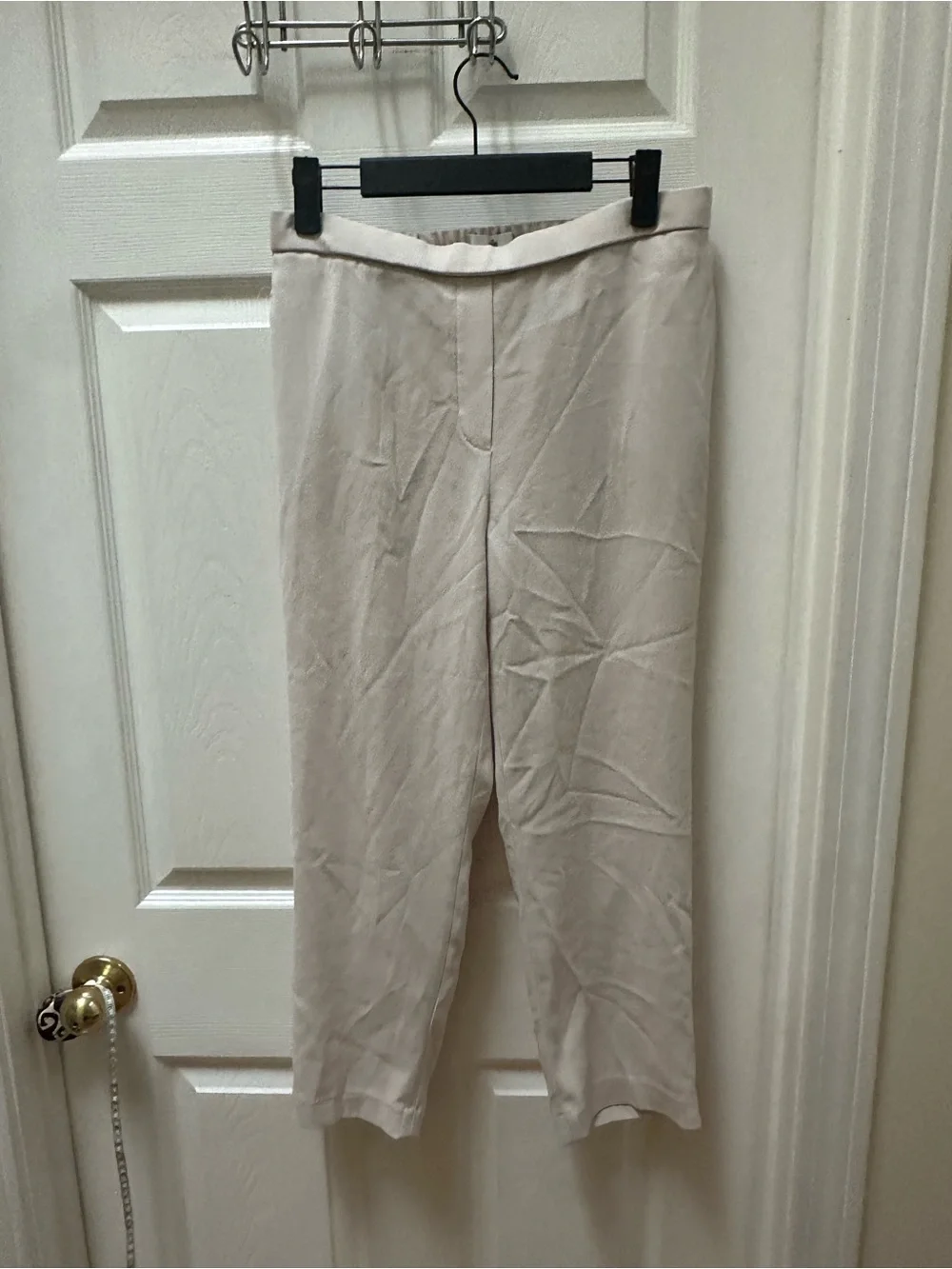 Aritzia Babaton Conan Cropped Pant Cream white straight leg Pants 6